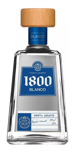 Caja De 6 Tequila 1800 Blanco 700 Ml