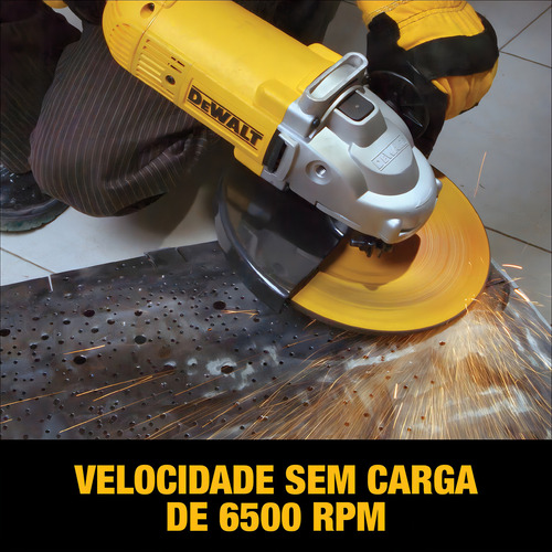 Esmeriladora Angular 9pulg. 2200w 127v Dewalt Dwe490-b3 Amarillo 50 Hz/60 Hz