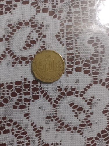 Moneda De 50 Centavos (1993) Error De Acuñado Año 1888