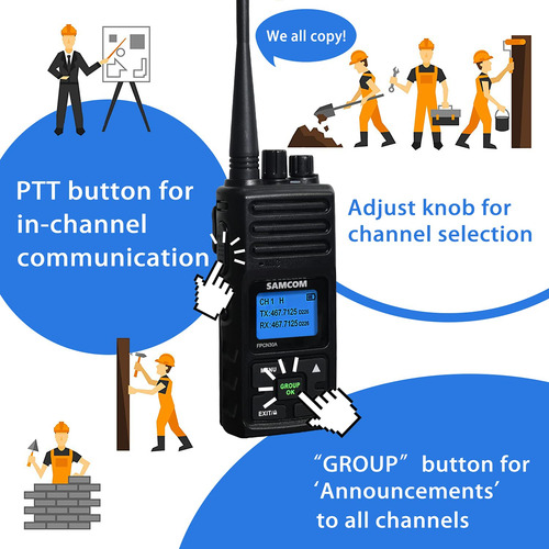 Samcom Walkie Talkie Radio Bidireccional De Largo Alcance De Color Bandas De Frecuencia