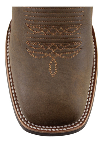 Botas Vaqueras Justin Hombre Blent Arrugado Jb5575 Café Arru