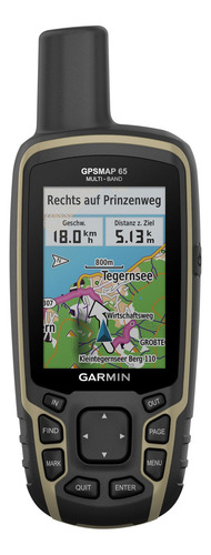 Navegador por satélite multibanda Gps Garmin Gpsmap 65, cor preta