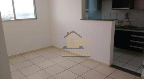Apartamento Com 2 Dormitórios Para Alugar, 47 M² Por R$ 1.100,00/mês - Reserva Sul Condomínio Resort - Ribeirão Preto/sp - Ap2859