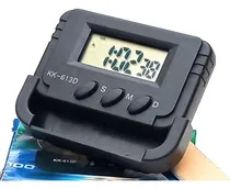 Comprar Reloj Pequeño Alarma Hora Fecha Cronómetro Para Auto Moto
