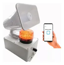 Comprar Sirena Alarma Vecinal Wifi 30w Con Luz Estrobo 120 Db App Ts