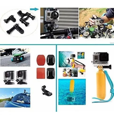 20 Accesorios Para Gopro Hero 10 9 8 Max 7 6 5 4 Negro