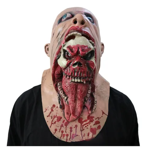 comprar Fwefww Máscara De Látex Aterradora De Halloween Charlie, Sombrero E