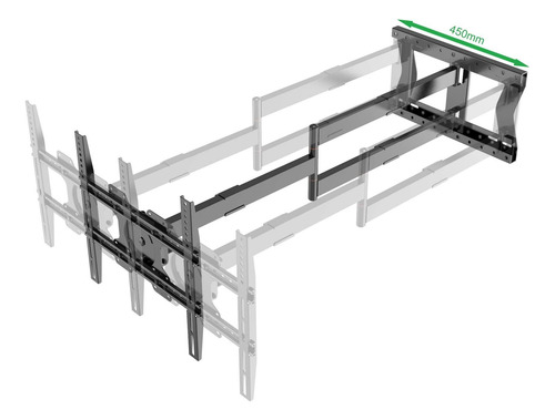 Montaje De Pared De Tv De Brazo Largo 2120 Para Pantallas De