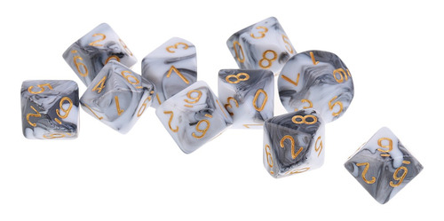 D10 Dados Dice De Diez Caras Números Para Dungeons And