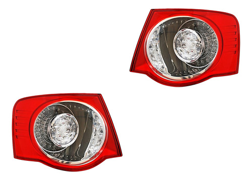 Kit Calaveras Ext Roja Leds Volkswagen Bora 05/10 Generica