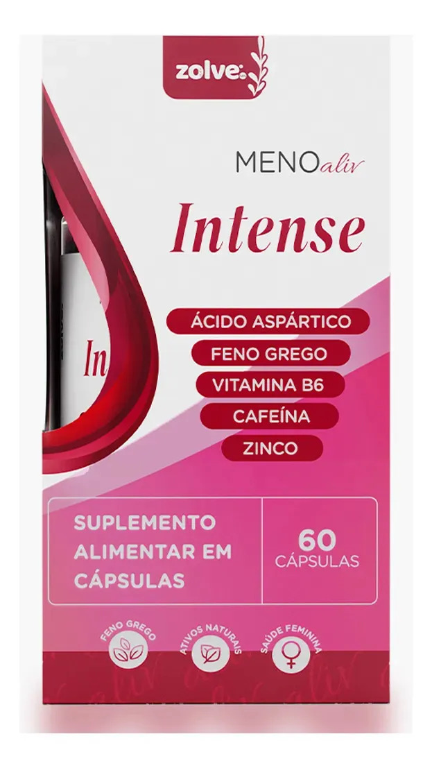 Suplemento Feminino Meno Aliv Intense Zolve Labs 60un Sem Sabor