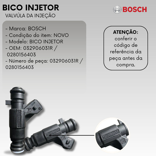 Bico Injetor Fox Gol Polo Voyage Saveiro 1.6 0280156403