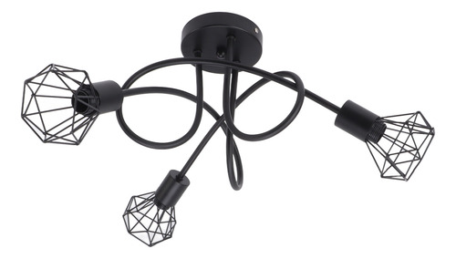 Moderno Colgante Led Minimalista En Forma De Jaula De Hierro
