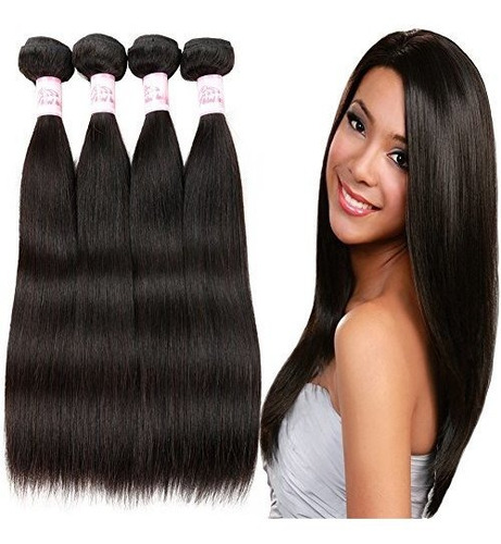 Gluna Hair Brasileño Straight Virgin Hair 3 Bundles 4lvun