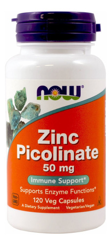 Set 2 Zinc Picolinate 50 Mg120 Cápsulas Vegetales Now