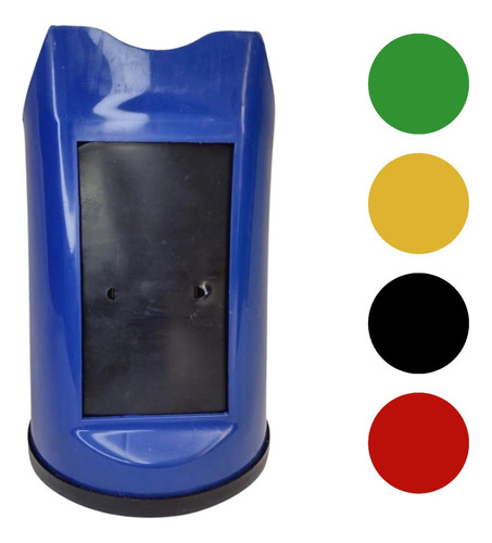 4 Porta Guardanapo Papel Canudo Sache De Plástico 3x1 Cores Cor Azul Liso