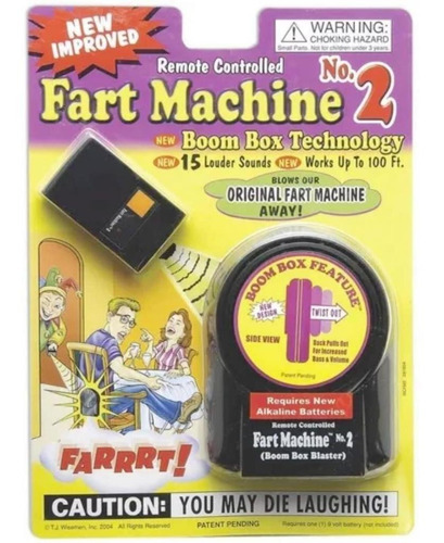 Fart Machine 2 Máquina De Peido Pum Controle Remoto 15 Sons Cor Outro