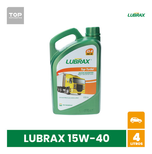 Aceite Motor Lubrax Top Turbo 15w-40 4 Litros
