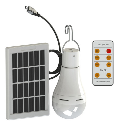 Lámpara De Camping Con Energía Solar Led Portátil De 9w /