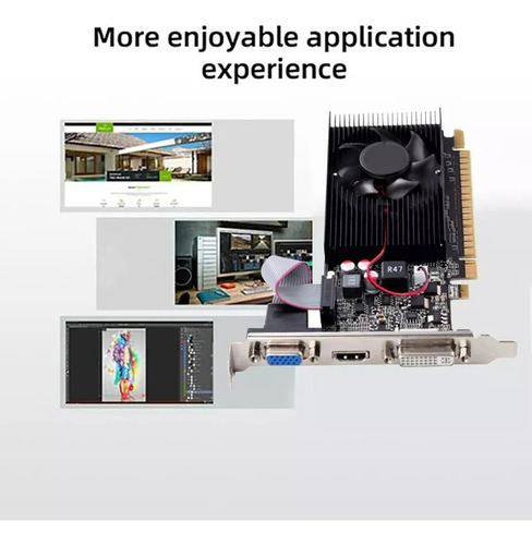 Tarjeta Gráfica Ultrarrápida Gt 610 1g 1gb 64bit Ddr3 810/50
