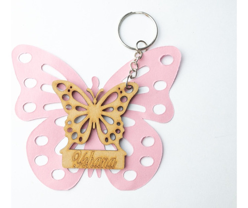 Llaveros Souvenirs Personalizados Mariposa Pack25 Cumpleaños