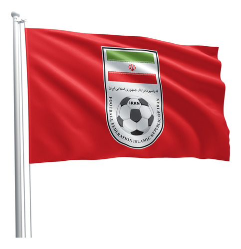 Bandeira Seleção Time Do Irã 80cm X 140cm Tecido Poliéster
