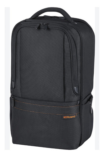 Mochila Multifuncional Roland Cb-ru10 Color Negro Diseño De La Tela Liso