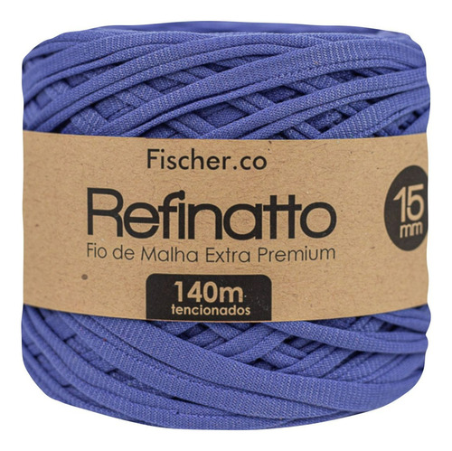 Fio Malha Extra Premium Refinatto Amigurumi 15mm Fischer Cor Very peri