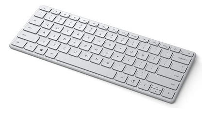Teclado Inalámbrico Microsoft Español Bluetooth Compact Idioma Español Latinoamérica Color Del Teclado Blanco