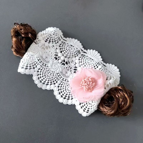 (paquete) Diadema Creativa Para Bebé Niña, Flequillo, Peluca