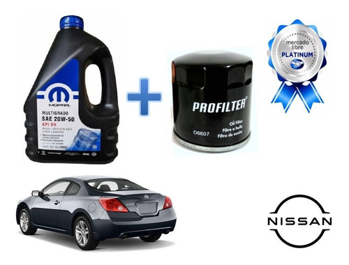 Filtro + Garrafa 5l Aceite Mopar 20w50 Altima 2007 A 2012