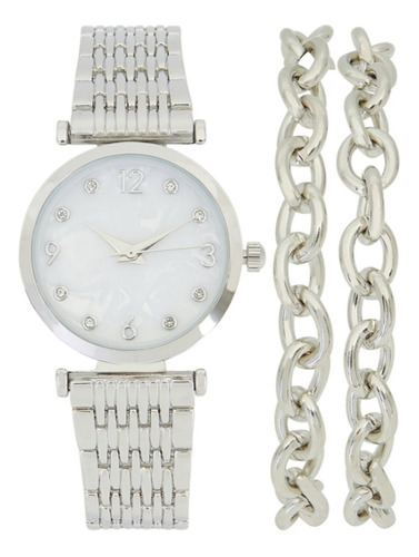 Reloj Dama Set De Regalo Mas Pulsera Time And Tru 