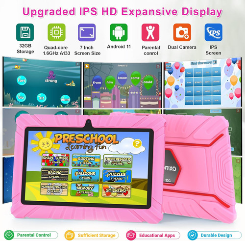 Tablet Para Ninos Contixo V8-2, 32 Gb, Pantalla De 7''
