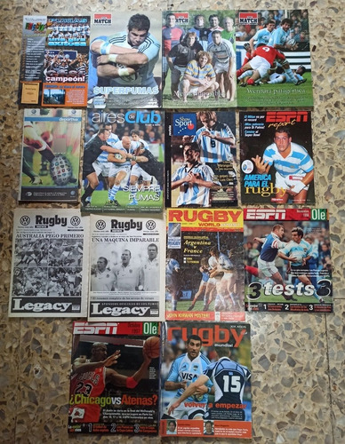 Lote 14 Revistas Rugby - Casi - Pumas - Mundial 2011