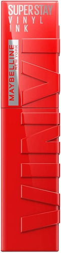 Labial Superstay Vinyl Ink Red-hot Hasta 16h Maybelline