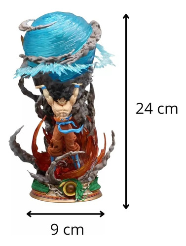 Boneco Goku Genkidama Action Led de 24 cm em Dragon Ball Z