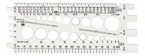 White White And Nut Identifier Gauge Thread Checker M3 To