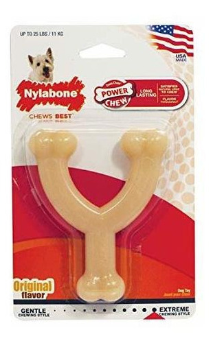 Nylabone Wishbone Poder Chew Perro De Juguete Original Sabor