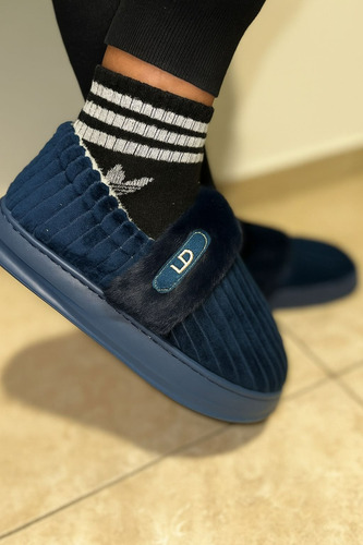Pantufla Tipo Bota Hombre Chinela Invierno Grandes