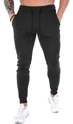 Pantalon Buzo Hombre Algodón Jogger Fit Deportivo