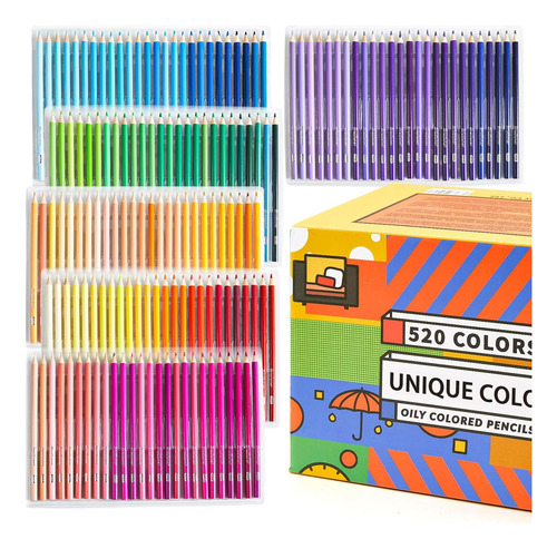 Set De 520 Lápices De Colores, Lápices De Colores Nú...
