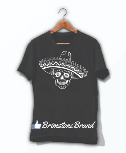 Playera Calavera Mariachi Sombrero Halloween Hombre O Mujer