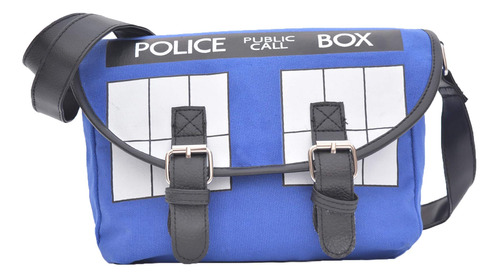 Bolso Bandolera Azul De Doctor Who Cosplay Police Box