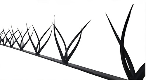 Pinche Seguridad 7 Cm 7 Flor 4 Puntas X10 Metros Pack Negro