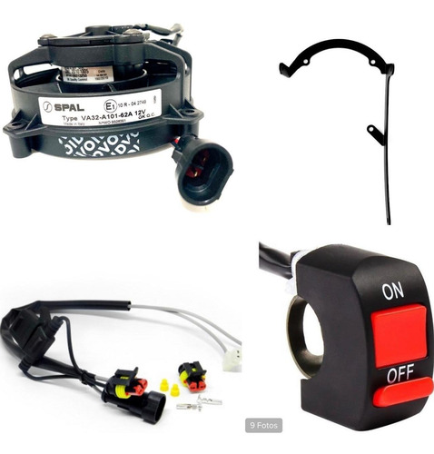 Kit Ventoinha Spal Ktm /husq/ Husab 08/16 Acionamto Manual
