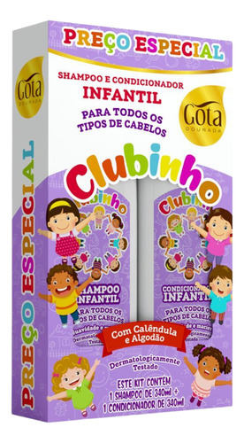 Shampoo + Condicionador Kit Gota Dourada 340ml