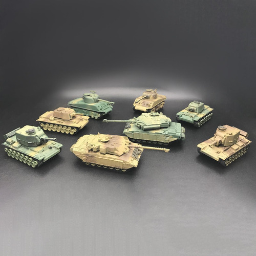 8 Piezas 1:72 Escala Modelo De Tanque VehĂculo Blindado