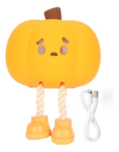 Luz De Noche Portátil Con Forma De Calabaza Para Niños Y Beb