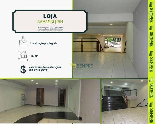 Imagem 1 de 18 de Loja Para Alugar, 187 M² - Savassi - Belo Horizonte/mg - Lo0058