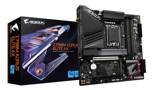 Placa Mae Gigabyte Z790m Aorus Elite Ax Intel Lga1700 Ddr5